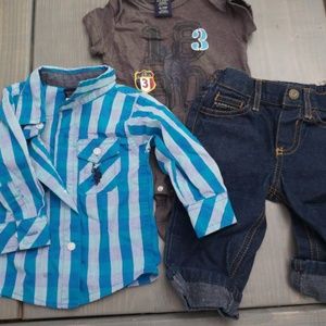 ❤️5 for $10❤️Baby polo outfit